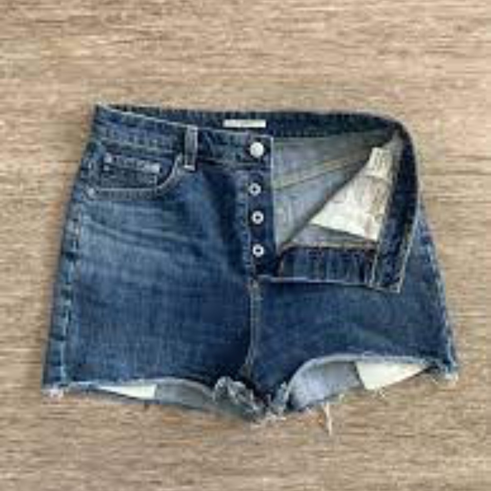 Alexa Chung for AG High Waist Denim Shorts Size 25